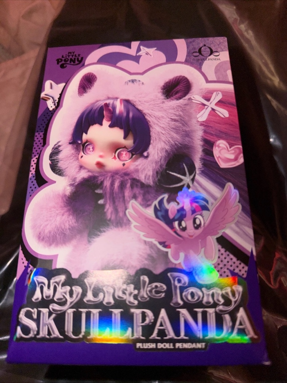 My Little Pony Skull Panda Plush Doll Pendant Pop Mart yr choice pinki 🍎twilight